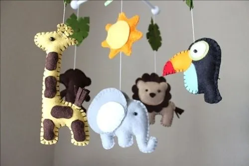 Moviles para bebés hechos a mano - Imagui