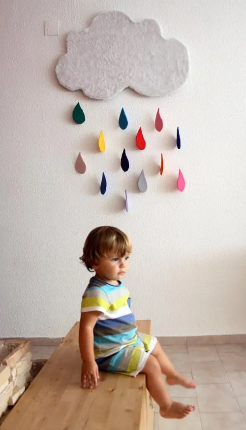 Móvil nube para dormitorios de bebés | Decoideas.Net Móvil nube para dormitorios de bebés | Decoideas.Net