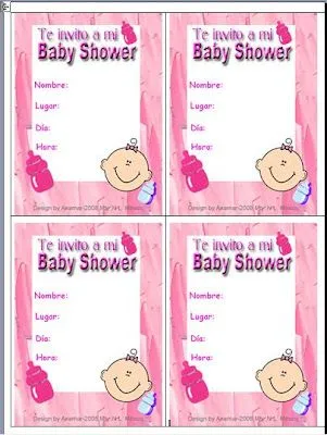 Anamar Invitaciones: Plantilla Invitacion para Baby Shower Anamar Invitaciones: Plantilla Invitacion para Baby Shower