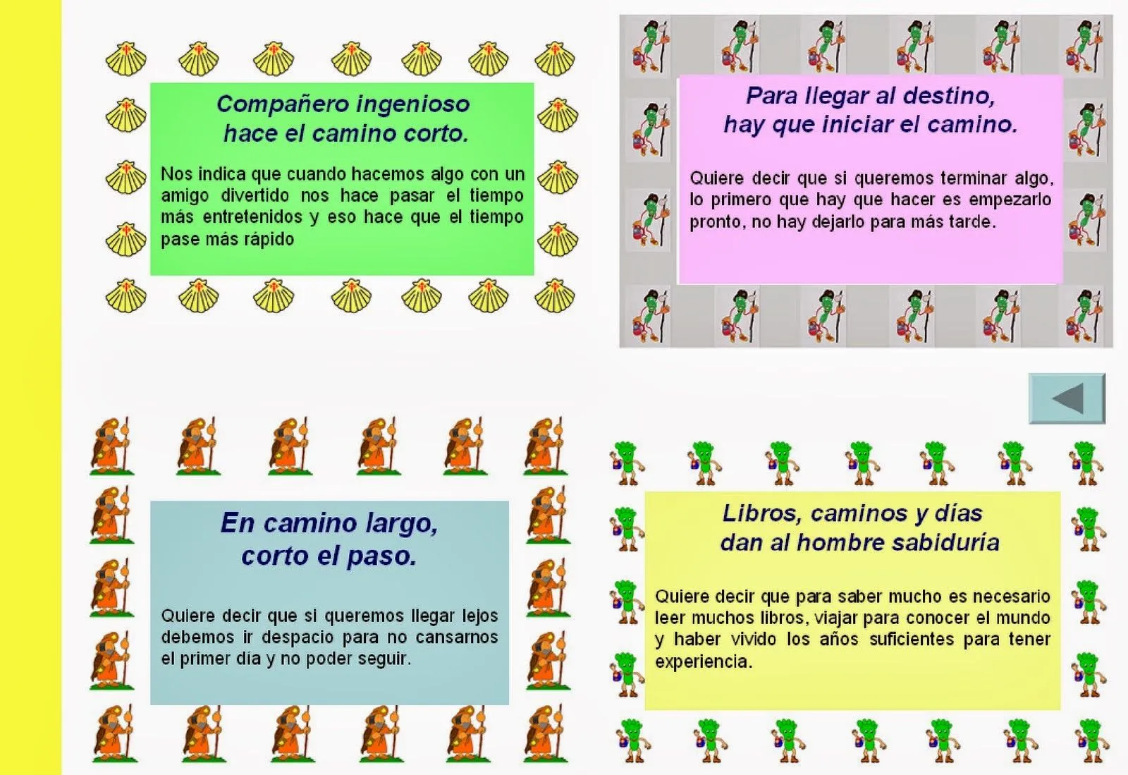 Mozarito y el Camino Mozárabe de Santiago.: REFRANES Y POEMAS ...