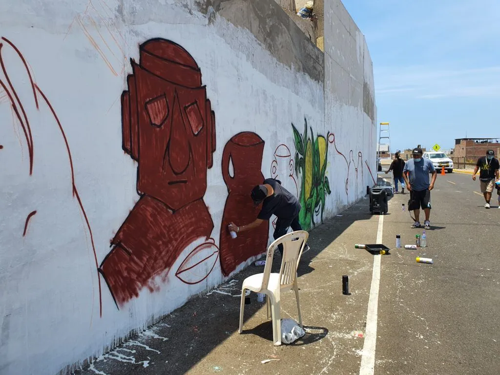 MPI REALIZÓ FESTIVAL DE ARTE URBANO GRAFITI EN MURO DE JFK - Ilo Noticias