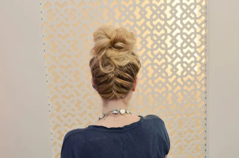 Mr. Kate | zipped-up top knot and DIY braid inspiration