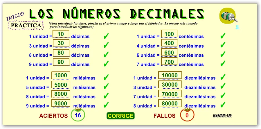 M@tes2013: SONIA.LOS NUMEROS DECIMALES.(1,2,3,4,5)