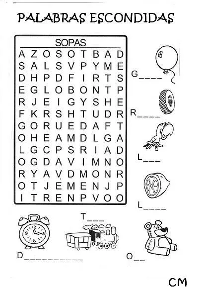 Sopa de Letras on Pinterest | Animales, Word Search and Verano