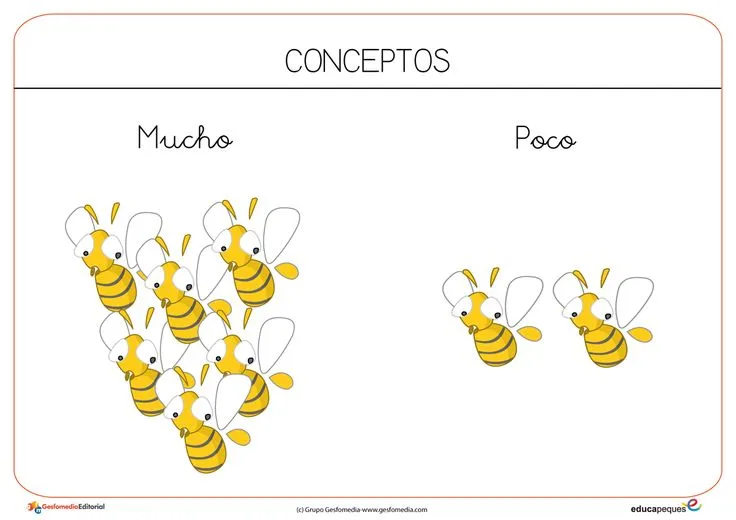 Muchos-Pocos | Fichas de conceptos | Pinterest Muchos-Pocos | Fichas de conceptos | Pinterest