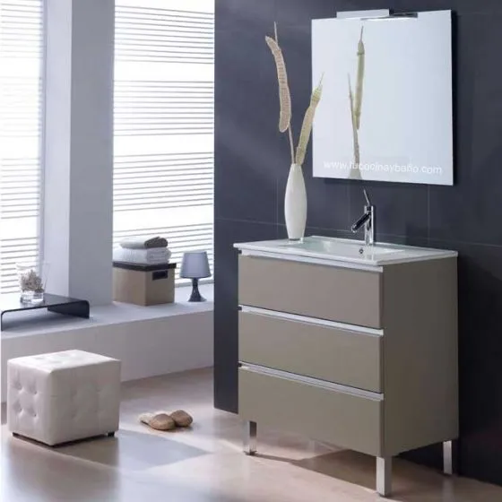 Mueble de baño MABÖ120 de doble seno (2 lavabos) ~ Reformas Guaita
