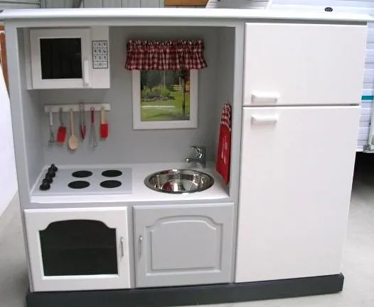De mueble de TV a cocina para pequeñas - Guía de MANUALIDADES De mueble de TV a cocina para pequeñas - Guía de MANUALIDADES