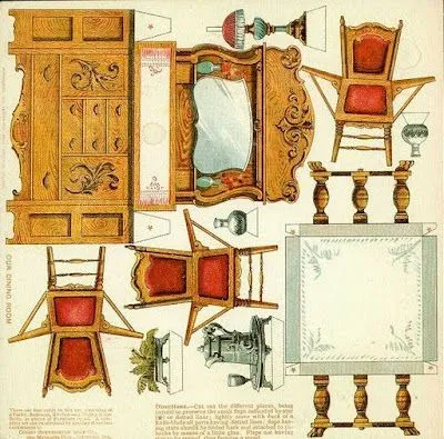 Muebles para armar de papel - Imagui