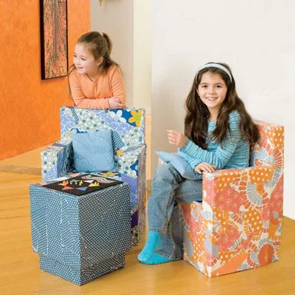 Cómo hacer muebles de cartón para los niños - Decoracion ... Cómo hacer muebles de cartón para los niños - Decoracion ...