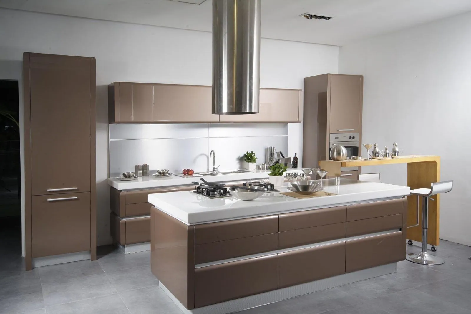Muebles de cocina modernos sin tiradores