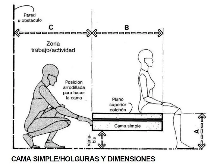 MUEBLES DOMOTICOS: MEDIDAS ANTROPOMETRICAS PARA DISEÑAR CAMAS Y ...