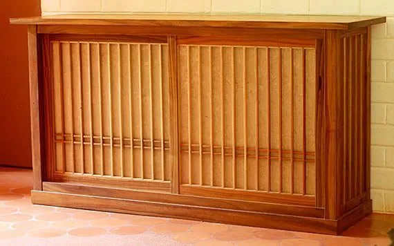 Muebles de madera: alacenas elaboradas a mano Kenji • Muebles de madera: alacenas elaboradas a mano Kenji •