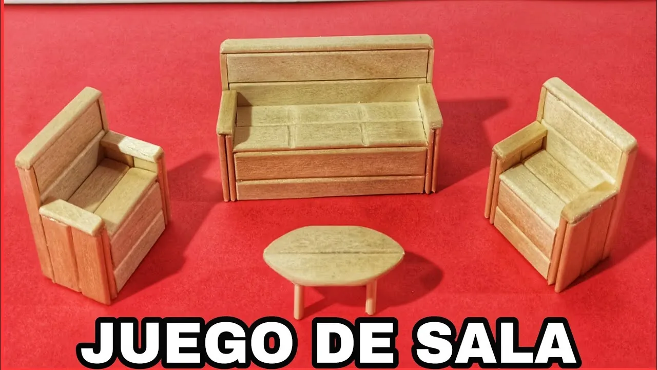 como hacer muebles para maquetas - YouTube