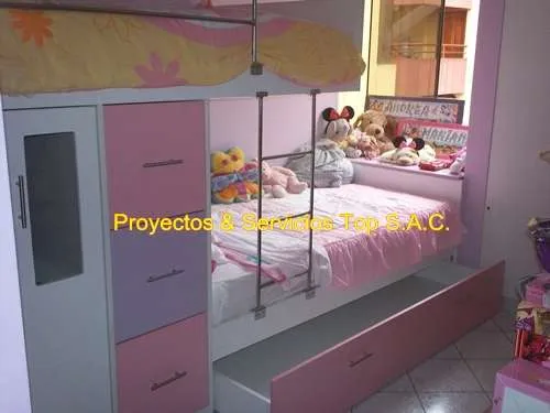 Muebles en melamina: camas para niños - camarotes para niños ...