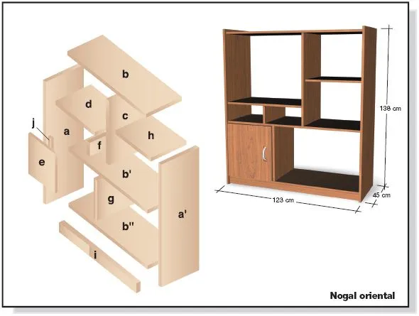 Muebles de melamina y madera plano de mueble para tv ,audio y ...