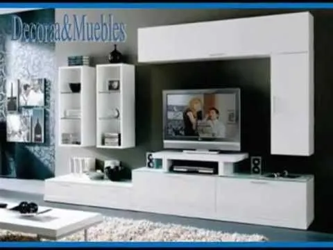 MUEBLES MINIMAL CONCEPT, CENTRO DE ENTRETENIMIENTO, TV - YouTube