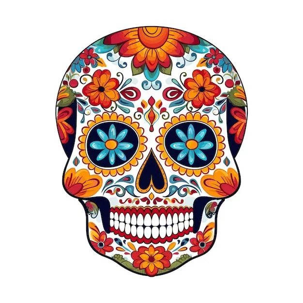 Dia de los muertos calavera mexicana dia de los muertos calavera mexicana |  Vector Premium