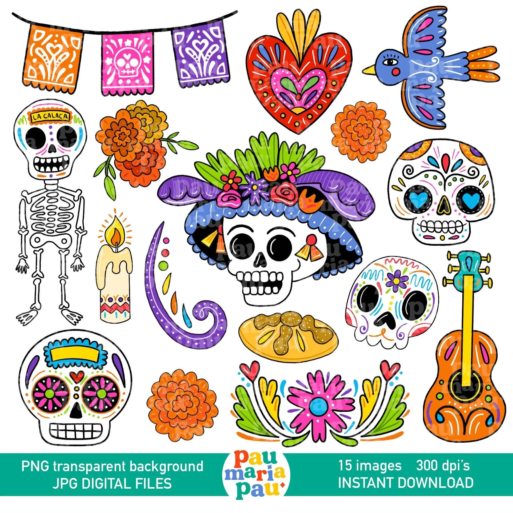 Dia de muertos calavera - Etsy México