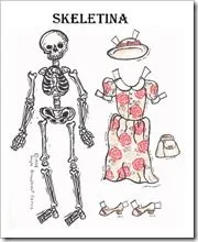 Día de los muertos, esqueletos para recortar y vestir - Jugar y Colorear Día de los muertos, esqueletos para recortar y vestir - Jugar y Colorear