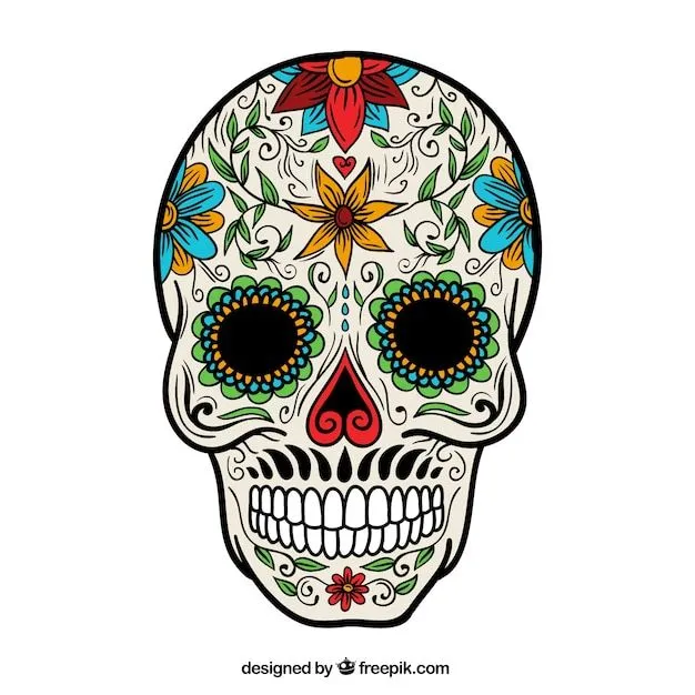 Calaveras Con Flores | Fotos y Vectores gratis