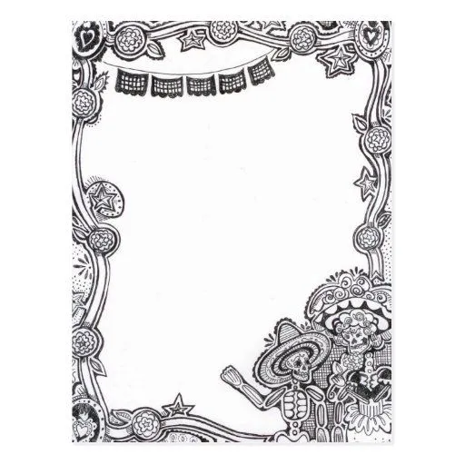 Dia De Los Muertos Postcard Postal | Zazzle Dia De Los Muertos Postcard Postal | Zazzle
