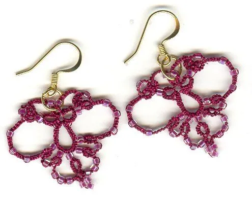 Muestras de frivolite: IDEAS PARA HACER AROS O ARETES DE FRIVOLITÉ Muestras de frivolite: IDEAS PARA HACER AROS O ARETES DE FRIVOLITÉ