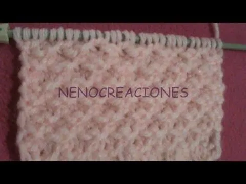 Muestras de punto dos agujas - Imagui