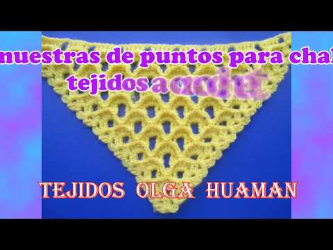muestras de puntos para chal tejidos a crochet | Crochet Central muestras de puntos para chal tejidos a crochet | Crochet Central