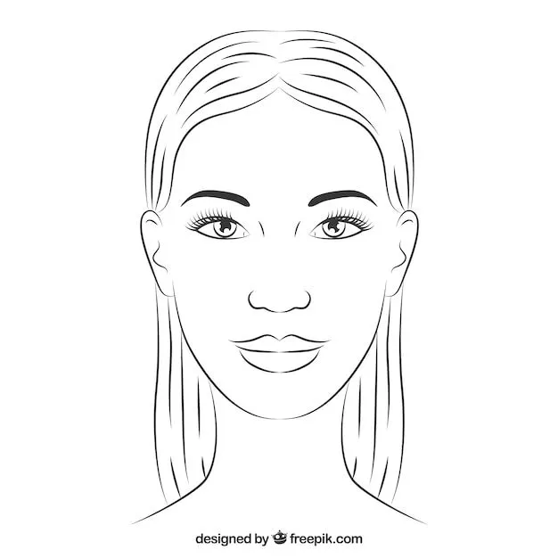 Dibujado a mano la cara de mujer | Descargar Vectores gratis Dibujado a mano la cara de mujer | Descargar Vectores gratis