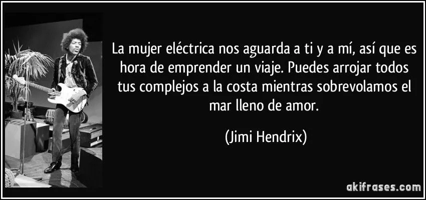 La mujer eléctrica nos aguarda a ti y a mí, así que es hora...