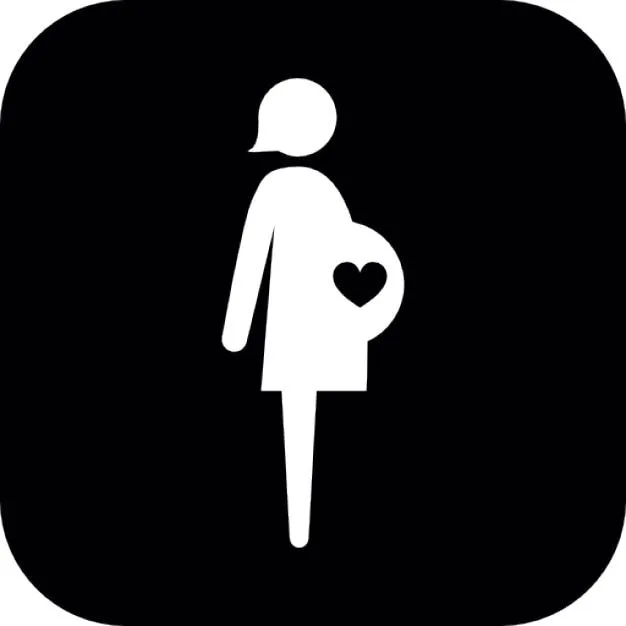 Mujer embarazada con un corazón en su vientre | Descargar Iconos ... Mujer embarazada con un corazón en su vientre | Descargar Iconos ...