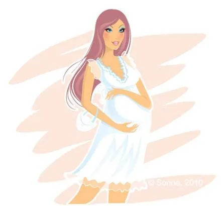 Mujer embarazada dibujo animado - Imagui