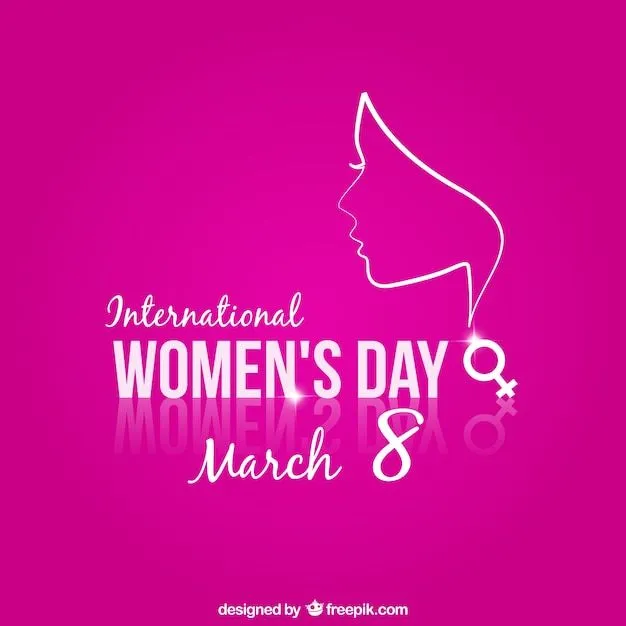 Día de la Mujer con fondo de color rosa | Descargar Vectores gratis Día de la Mujer con fondo de color rosa | Descargar Vectores gratis