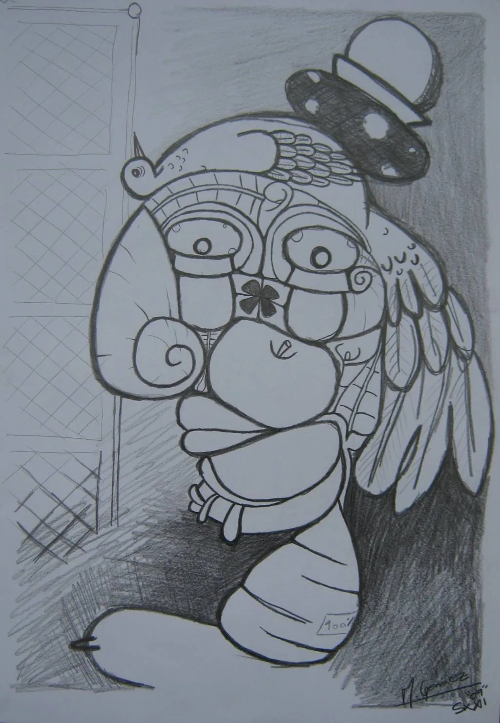 Mujer con un hongo de sombrero Matias Gomez - Artelista. Mujer con un hongo de sombrero Matias Gomez - Artelista.