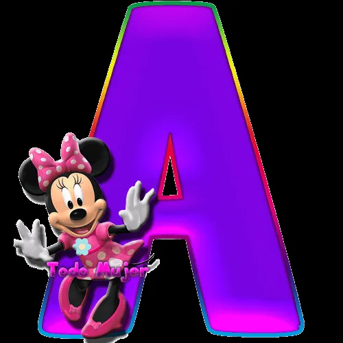 Todo Mujer: INICIALES MINNIE MOUSE