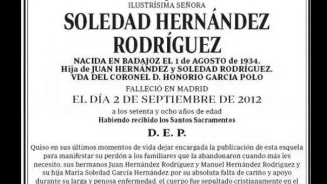 Mujer se vengó de su familia en su propio aviso fúnebre ... Mujer se vengó de su familia en su propio aviso fúnebre ...