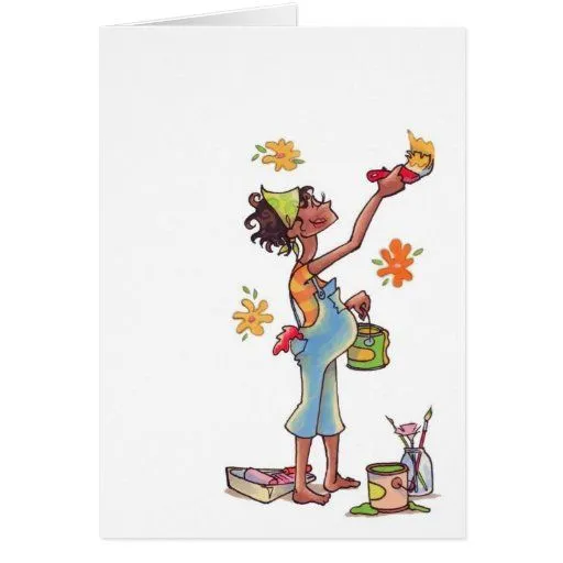 Mujeres embarazadas que pintan Notecard Tarjeta Pequeña | Zazzle Mujeres embarazadas que pintan Notecard Tarjeta Pequeña | Zazzle