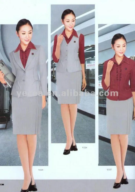 Mujeres traje de pantalones de traje / uniformes para mujer de la ...