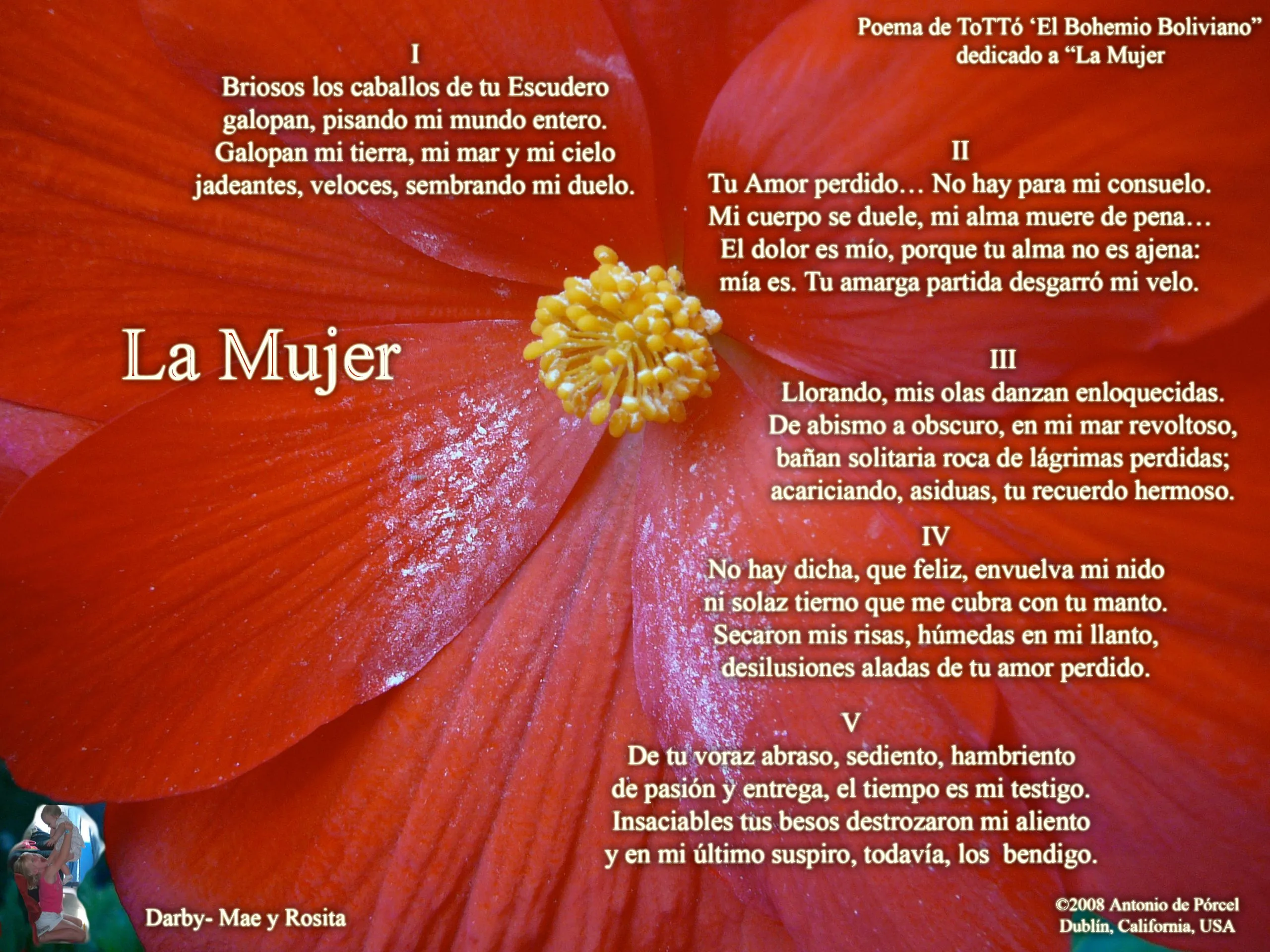 La Mujer" Poema de ToTTó dedicado a la Madre y a la Mujer (De la ... La Mujer" Poema de ToTTó dedicado a la Madre y a la Mujer (De la ...