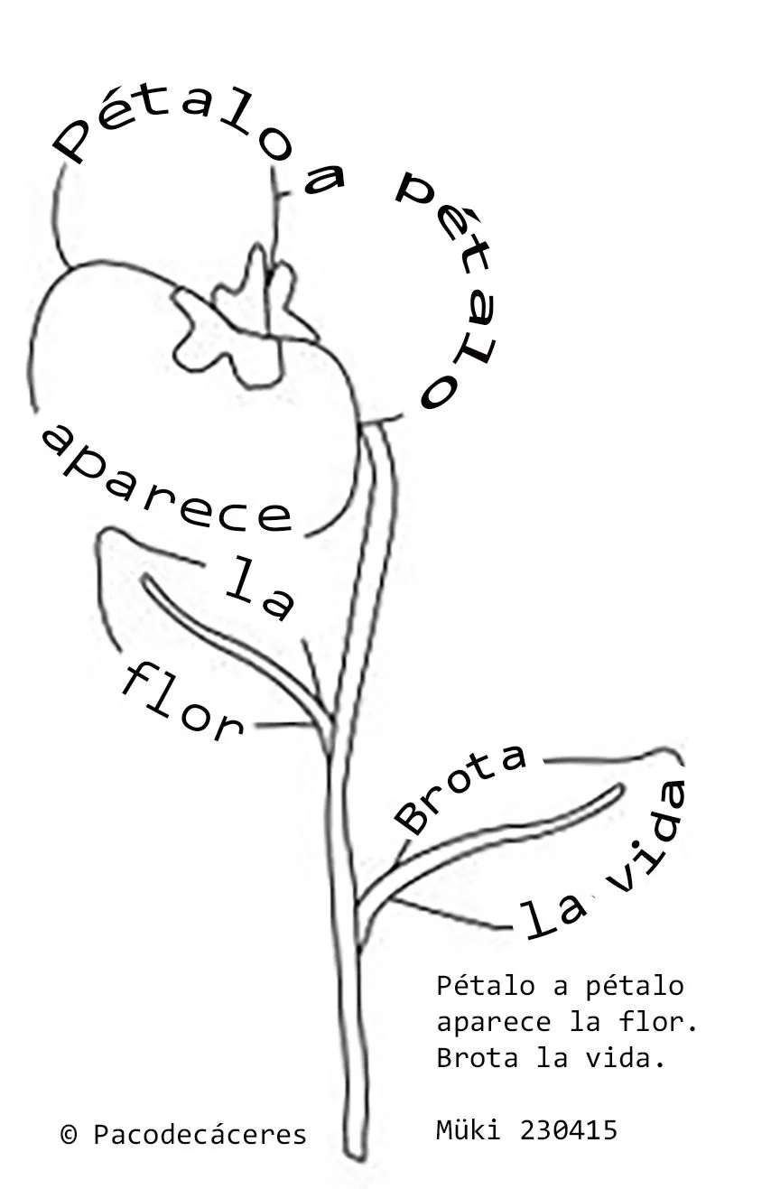Müki en caligrama - Poesía japonesa - Poémame
