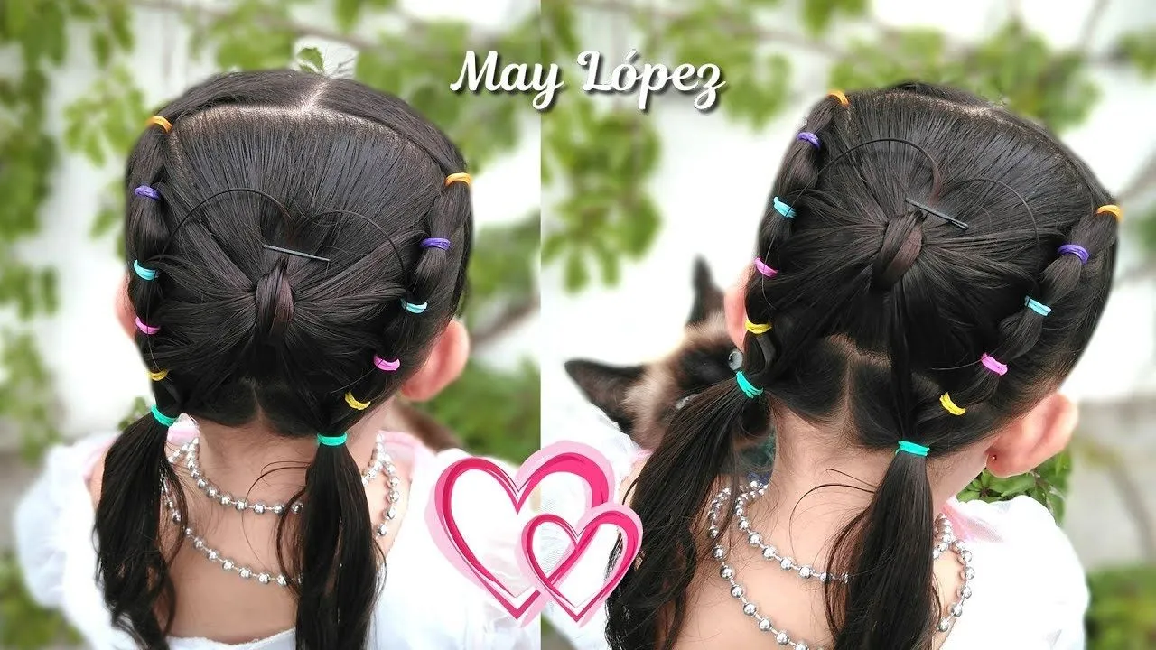 MULTICOLORED BUTTERFLY HAIRSTYLE | Hairstyles for easy and fast girls | May Lopez - YouTube MULTICOLORED BUTTERFLY HAIRSTYLE | Hairstyles for easy and fast girls | May Lopez - YouTube