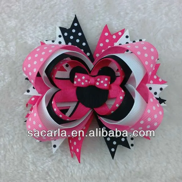 Múltiples capas grosgrain boutique arcos Minnie Mouse arcos-Cinta ...