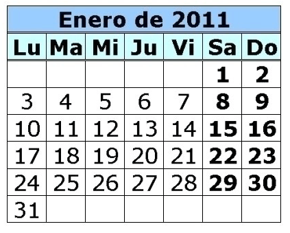 Mum is so cool!: Calendario del mes de enero en San Miguel. Mum is so cool!: Calendario del mes de enero en San Miguel.