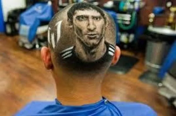 Mundial 2014: Un fan se 'tatúa' a Messi en la cabeza