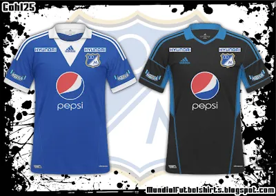 Mundial Futbol Shirts: Millonarios F.C. 2013 I (Liga Postobon) Mundial Futbol Shirts: Millonarios F.C. 2013 I (Liga Postobon)