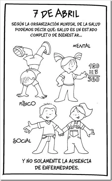 Día mundial de la salud: colorear - Paperblog Día mundial de la salud: colorear - Paperblog