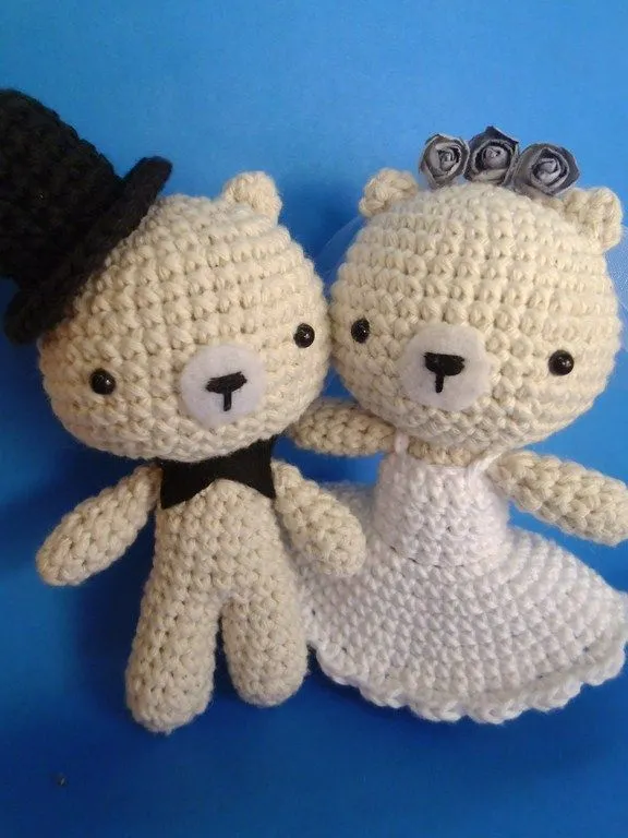 Es un Mundo Amigurumi: Osos Novios Amigurumis... Es un Mundo Amigurumi: Osos Novios Amigurumis...