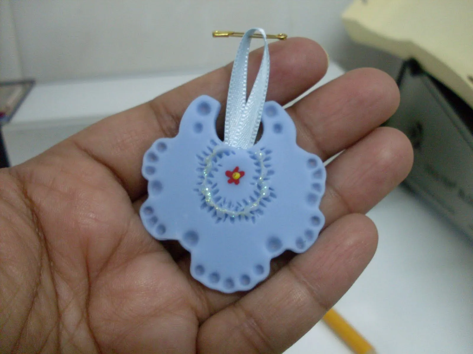 El Mundo Angelical de la Pasta Flexible: Souvenirs para baby shower