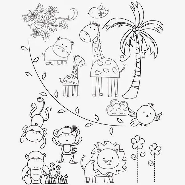 Mundo bichejos: Dibujos de animales salvajes para colorear. Mundo bichejos: Dibujos de animales salvajes para colorear.