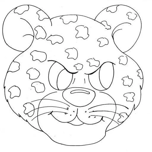 Leopardos bebés para colorear - Imagui